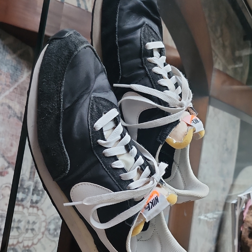 Nike Black and White High-Top Sneakers